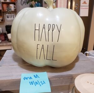 Rae Dunn HAPPY FALL Pumpkin